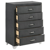 Melody 5-drawer Bedroom Chest Grey | King | Grey | 223385