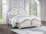 Evangeline Wood California King LED Panel Bed Silver Oak | Silver | Silver Oak | 223391KW