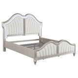 Evangeline Wood California King LED Panel Bed Silver Oak | Silver | Silver Oak | 223391KW