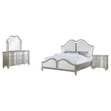 Evangeline 4-piece Queen Bedroom Set Silver Oak | Gallery | 223391Q-S4 223391KE-S4 223391KW-S4 223391Q-S5 223391KE-S5 223391KW-S5