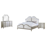 Evangeline 4-piece Queen Bedroom Set Silver Oak | Gallery | 223391Q-S4 223391KE-S4 223391KW-S4 223391Q-S5 223391KE-S5 223391KW-S5