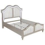 Evangeline Wood Queen LED Panel Bed Silver Oak | King | Silver | Silver Oak | 223391Q