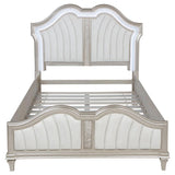 Evangeline Wood Queen LED Panel Bed Silver Oak | King | Silver | Silver Oak | 223391Q