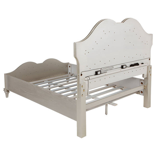Delaney Upholstered Queen Panel Bed Grey