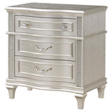 Evangeline 3-drawer Nightstand Silver Oak | Grey | Silver Oak | 223392