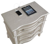 Evangeline 3-drawer Nightstand Silver Oak | Grey | Silver Oak | 223392