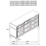 Evangeline 9-drawer Dresser Silver Oak | Grey | Silver Oak | 223393