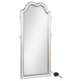 Evangeline Full Length LED Light Floor Mirror Silver Oak | Full | Grey | Silver Oak | 223400