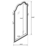 Evangeline Full Length LED Light Floor Mirror Silver Oak | Full | Grey | Silver Oak | 223400