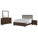 Welsley 4-piece Queen Bedroom Set Walnut | Gallery | 223441Q-S4 223441KE-S4 223441KW-S4 223441Q-S5 223441KE-S5 223441KW-S5