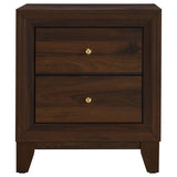 Welsley 2-drawer Nightstand Bedside Table Walnut | Brown | Walnut | 223442