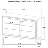 Welsley 6-drawer Dresser Cabinet Walnut | Brown | Walnut | 223443