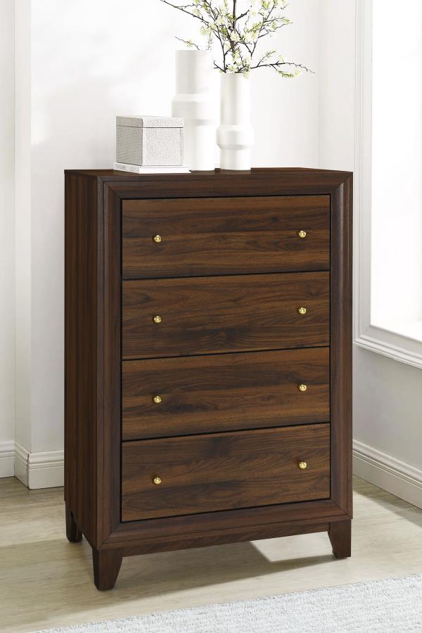 Welsley 4-drawer Chest of Drawers Walnut | Brown | Walnut | 223445