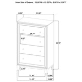 Welsley 4-drawer Chest of Drawers Walnut | Brown | Walnut | 223445