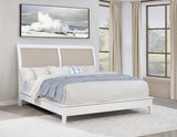 Bexhill 56-inch Upholstered Eastern King Panel Bed White | White | 223471KE