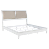 Bexhill 56-inch Upholstered Eastern King Panel Bed White | White | 223471KE