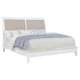 Bexhill 56-inch Upholstered Eastern King Panel Bed White | White | 223471KE