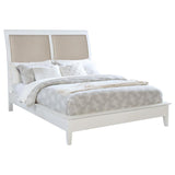 Bexhill 56-inch Upholstered California King Panel Bed White | White | 223471KW