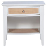 Bexhill 1-drawer Nightstand Bedside Table White | White | 223472