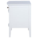 Bexhill 1-drawer Nightstand Bedside Table White | White | 223472
