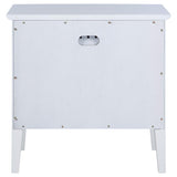 Bexhill 1-drawer Nightstand Bedside Table White | White | 223472