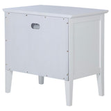 Bexhill 1-drawer Nightstand Bedside Table White | White | 223472