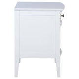 Bexhill 1-drawer Nightstand Bedside Table White | White | 223472