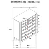 Bexhill 8-drawer Chest of Drawers White | White | 223475