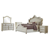 Antonella 5-piece California King Bedroom Set Ivory | Ivory | Ivory / Camel | 223521KW-S5