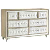 Antonella 4-piece Queen Bedroom Set Ivory | Queen | Ivory | Ivory / Camel | 223521Q-S4