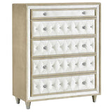Antonella 5-piece Queen Bedroom Set Ivory | Ivory | Ivory / Camel | 223521Q-S5