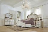 Antonella Upholstered 3-drawer Nightstand Ivory and Camel | Ivory | Ivory / Camel | 223522