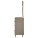 Antonella 7-drawer Upholstered Dresser with Mirror Ivory | Beige | Ivory / Camel | 223523M