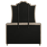 Antonella 7-drawer Upholstered Dresser with Mirror Ivory