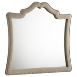Antonella Upholstered Dresser Mirror Camel | Beige | Camel | 223524