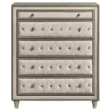 Antonella 5-drawer Bedroom Chest Ivory and Camel | Beige | Ivory / Camel | 223525