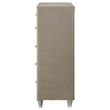 Antonella 5-drawer Bedroom Chest Ivory and Camel | Beige | Ivory / Camel | 223525