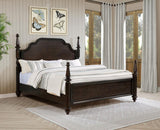 Andover 63-inch Four Poster Eastern King Bed Dark Oak | Brown | Dark Oak | 223631KE