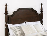 Andover 63-inch Four Poster California King Bed Dark Oak | Brown | Dark Oak | 223631KW