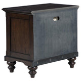 Andover 1-drawer Nightstand Bedside Table Dark Oak | King | Brown | Dark Oak | 223632