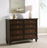 Andover 8-drawer Dresser Cabinet Dark Oak | Brown | Dark Oak | 223633
