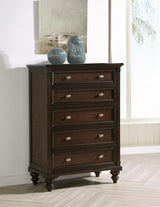 Andover 5-drawer Chest of Drawers Dark Oak | Brown | Dark Oak | 223635