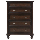 Andover 5-drawer Chest of Drawers Dark Oak | Brown | Dark Oak | 223635