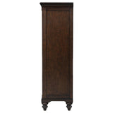 Andover 6-drawer Tempered Glass Door Chest Dark Oak | King | Brown | Dark Oak | 223637