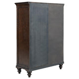 Andover 6-drawer Tempered Glass Door Chest Dark Oak | King | Brown | Dark Oak | 223637