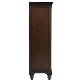 Andover 6-drawer Tempered Glass Door Chest Dark Oak | King | Brown | Dark Oak | 223637