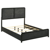 Cavelle 51-inch Upholstered Full Panel Bed Black | Black | 223661F