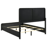 Cavelle 51-inch Upholstered Full Panel Bed Black | Black | 223661F
