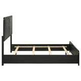 Cavelle 51-inch Upholstered Full Panel Bed Black | Black | 223661F