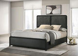 Cavelle 51-inch Upholstered Panel Bed Black
